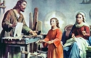 Holy Family in the Workhop