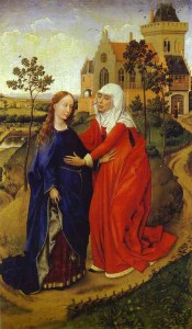 Visitation of Mary by Rogier van der Weyden 1440-1445