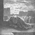 Ezra Kneels in Prayer - By Gustave Dore